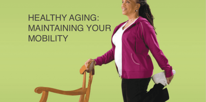 How to maintain physical fitness and mobility for healthy aging